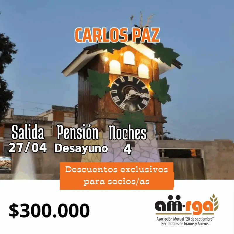 Paquete turístico — Salidas Abril