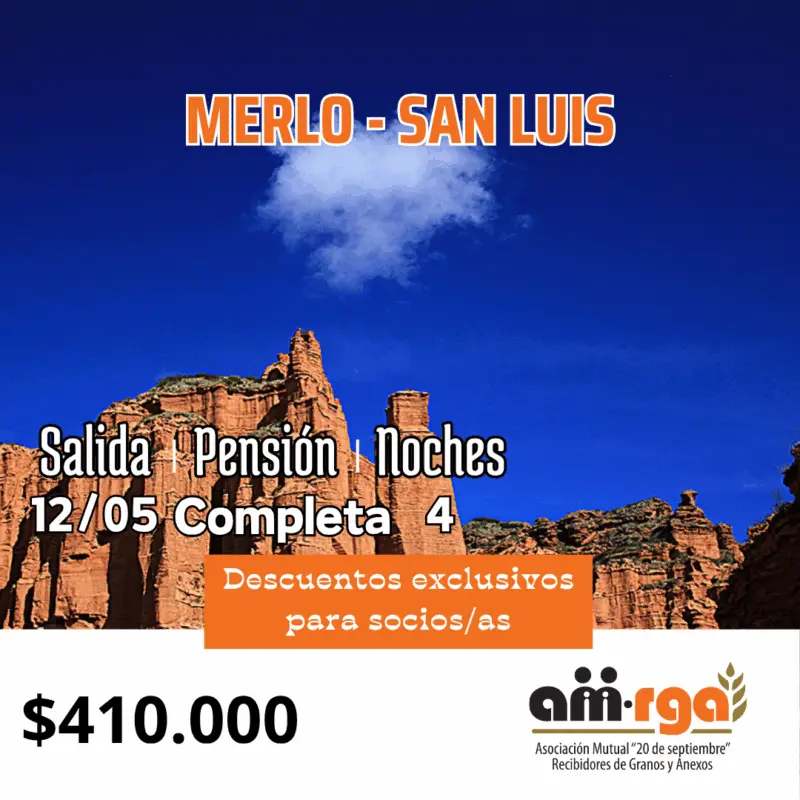 Paquete turístico — Salidas Mayo