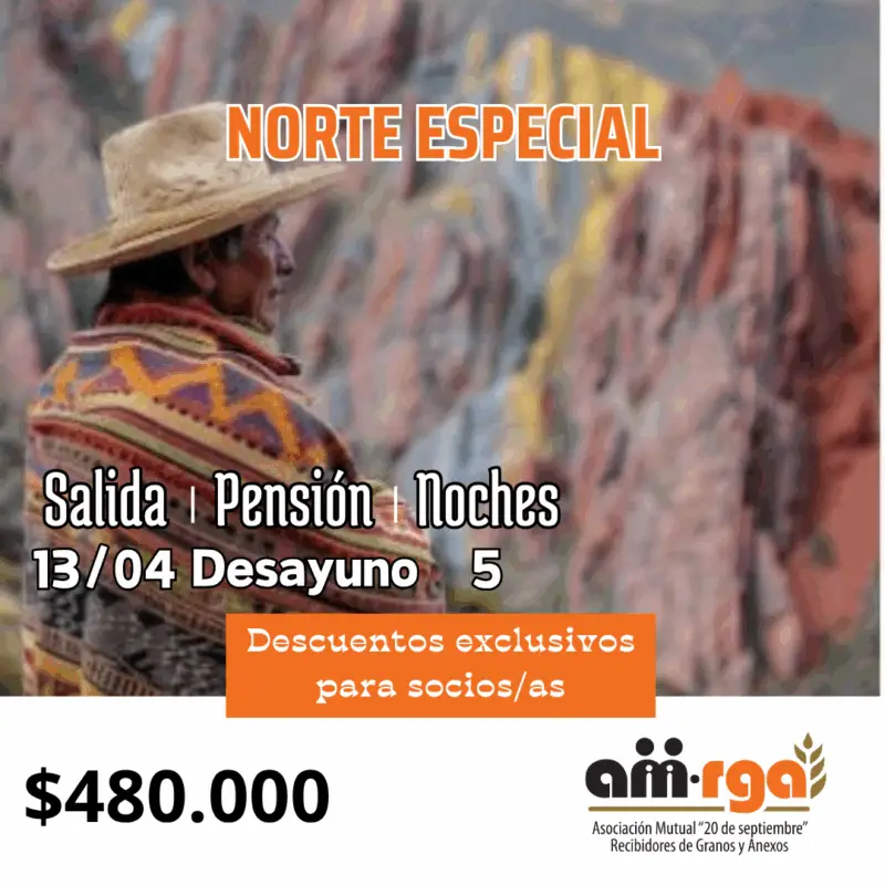 Paquete turístico — Salidas Abril